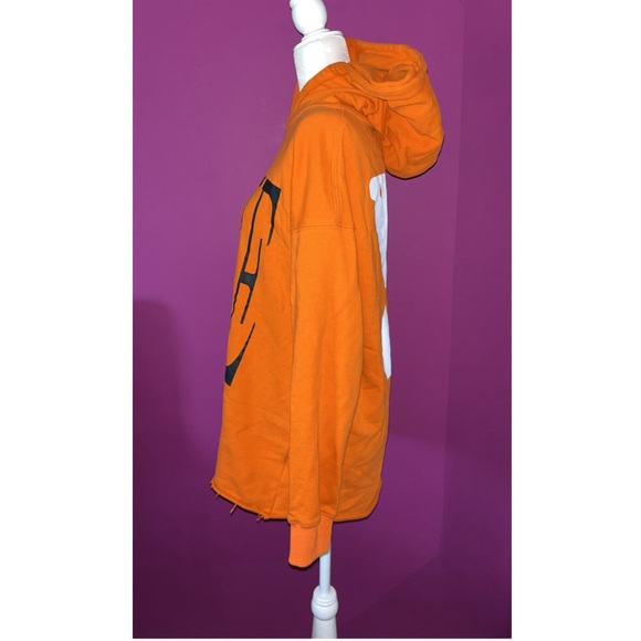 MENS V Lone Orange Hoodie - Picture 5 of 8